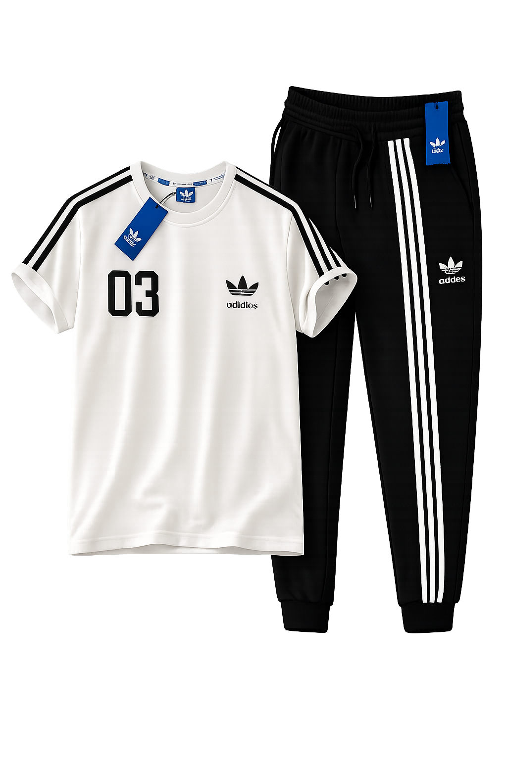 White tracksuit set